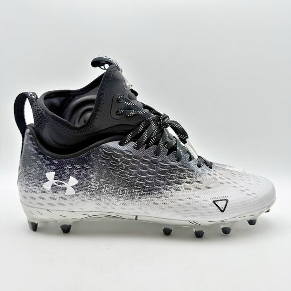 Under Armour Mens Spotlight Lux Mc 2.0 Football Cleats US 10 Black White NWOB - Picture 2 of 12